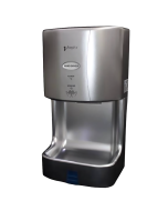 Front view of the product "Vortex Silver Mini Jet Hand Dryer VXM-S with Air Filter & Water Tray Very Hygienic"