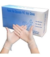 Clear Vinyl Powder Free Gloves Ambidextrous