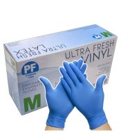 Powder Free 468407 Blue Vinyl Gloves 