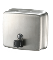 Satin S'Steel Soap Dispenser 1.2L Black Valve
