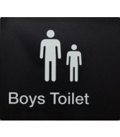  Plastic Boys Toilet Braille Sign