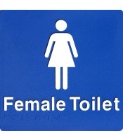 Female Braille Toilet 