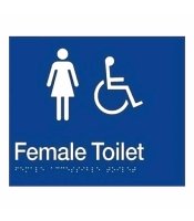 Braille Female Disabled Toilet