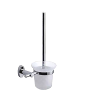 Ozwashroom Frosted Glass Toilet Brush Holder TBG3 Wall Mount