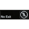 No Exit Black Sign BS14 230 X 75mm