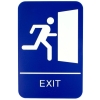 Blue Exit Braille Sign EX-BLU 225X150mm
