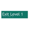  Exit Green Braille Sign SE-01 (180x50mm)