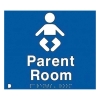 Braille Sign Parent Room SV11 (180 x 180 mm)