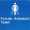 Female Ambulant Toilet SV38  (180 x 180 mm)