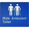 Male & Male Ambulant Toilet  Braille Sign 