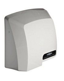 Grey plastic cover, front view of the product "Bobrick Hand Dryer Compact Dryer B710E"