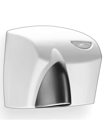 Front view of the product "JD Macdonald Hand Dryer Satin Nozzle HDABWHTSC"