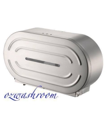 JD995-304 S'Steel Twin Jumbo Toilet Roll Dispenser