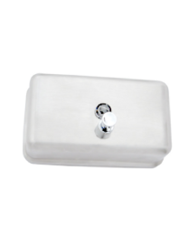ML600W Metlam Horizontal Soap Dispenser White Powder Coated Stainless Steel