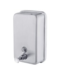 Soap Dispenser Satin Finish S'Steel Refillable Lockable 1L