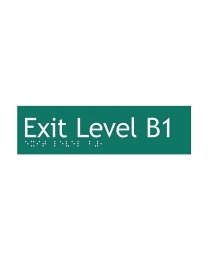  Exit Green Braille Sign SE-B1