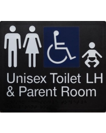 Unisex Disable Parent, Room & Toilet Left Hand SK10LH (210 x 180 mm)