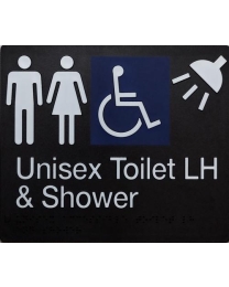 SS16LH Unisex Disable Toilet & Shower Left Hand
