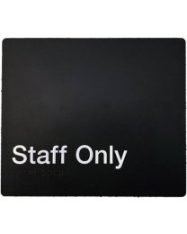 Staff Only  White on Black
