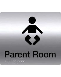 Parent room braille sign