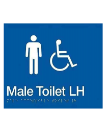 Male Disable Braille Toilet SV08-LH (210 x 180 mm)